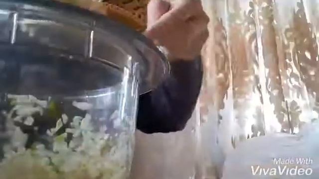 измельчитель Бош измельчает чеснок для заморозки и сушки