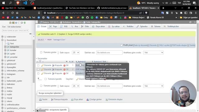 PHP İLE FORUM SİTESİ YAPMAK 5️⃣ (Son Video) ? PHP Dersleri смотреть онлайн