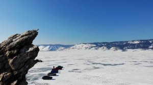 Зимний Байкал и красоты бухты Ая с высоты птичьего полета. The beauty of Lake Baikal in winter.