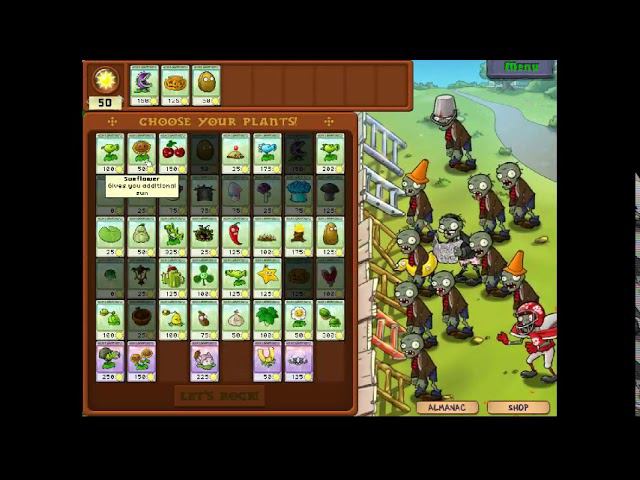 Plants vs Zombies (PC) - real-time playthrough (Adventure mode, 2nd loop, Level 3)