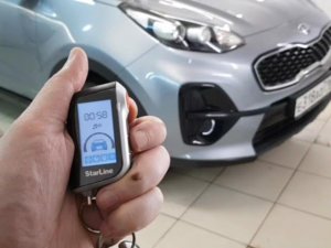 Установили охранный комплекс с автозапуском на Kia Sportage, полное управление с брелка StarLine A93