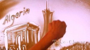 Восточная этно скрипка и вокал / Азиатская этническая фолк музыка и песочная анимация "АЛЖИР"