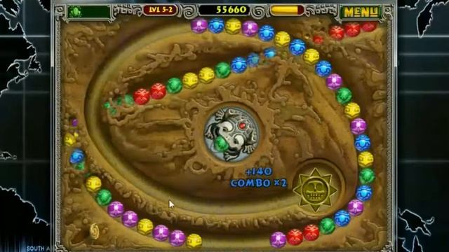 Zuma Deluxe Adventure Level 5 Stage 2 смотреть онлайн