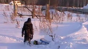 Самодельный детский снегокат с мотором