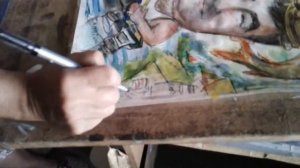 Как я рисовала дружеский шарж!