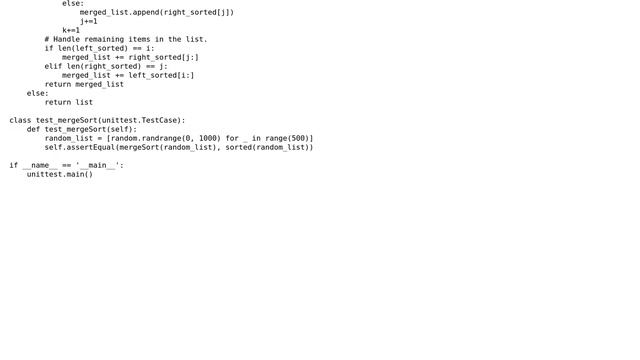 Code Review: Merge Sort Algorithm Python смотреть онлайн