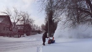 самодельный снегоуборщик к мотоблоку Салют