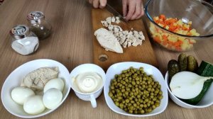 САЛАТ ОЛИВЬЕ. Супер РЕЦЕПТ с мясом и ВКУСНЫМИ овощами Рецепты Анны