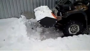 Ковш для уборки снега на квадроцикле/ SSV. Производства Альфеко г.Нижний Новгород.