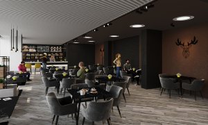 Проект интерьера кофейни