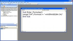 Excel Macro VBA Tip 9 - Enter Formulas in Excel with a Macro