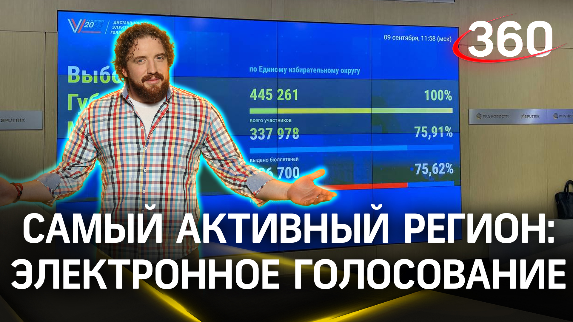 Какой самый активный регион в электронном голосовании?