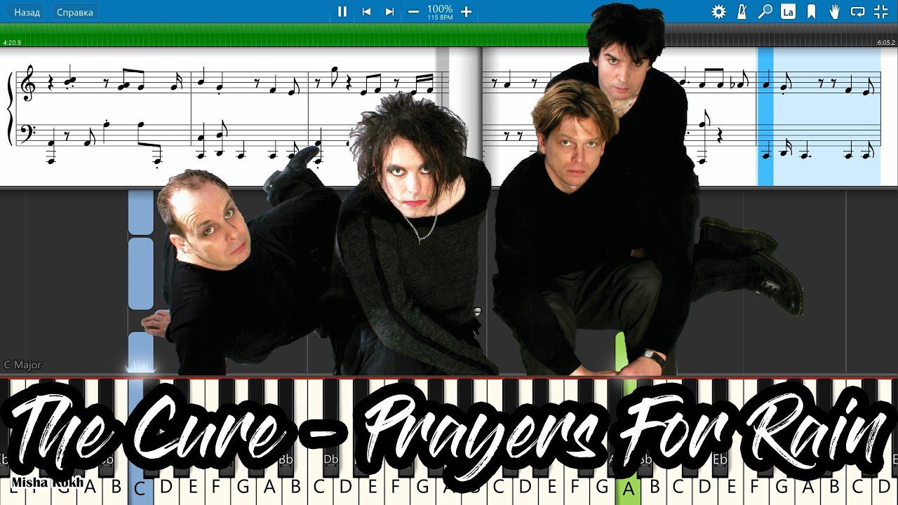 The Cure - Prayers For Rain [Piano Tutorial | Sheets | MIDI] Synthesia