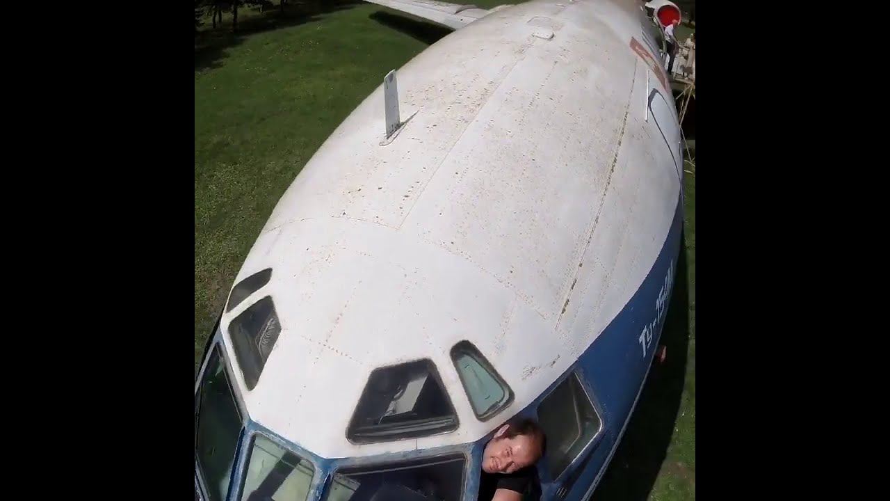 Вспоминая детство: Ту-154 в авиамузее около аэропорта Минеральные Воды