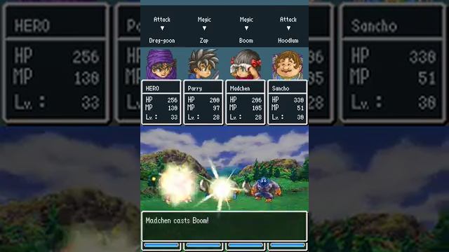 Dragon Quest V: Hand of the Heavenly Bride DS - Grass Battle