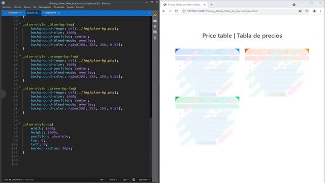 Crear tabla de precios con Html Css Bootstrap 4.5 | Tabla de precios responsive HTML5 смотреть онлайн