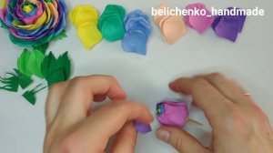 МК/DIY Радужные розы из фоамирана? Розы из фоамирана