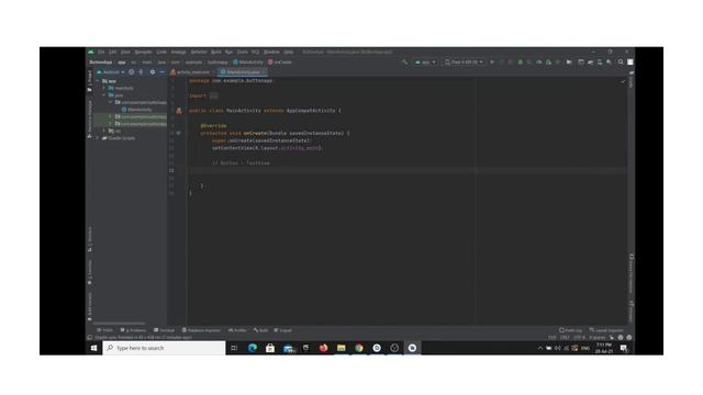 Android Studio - Java - TextView and Button смотреть онлайн
