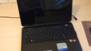 Ноутбук Asus. Открытие крышки