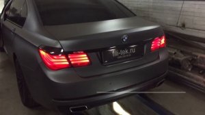 Прямоточная выхлопная система на BMW 730 в кузове F01