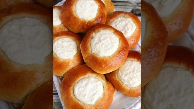 ВАТРУШКИ С ТВОРОГОМ, ЗА НЕСКОЛЬКО МИНУТ. смотреть онлайн