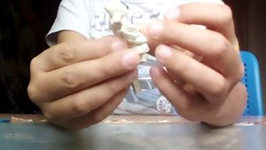 Скелет из пластилина