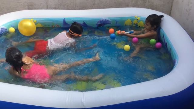 UN DÍA EN LA PISCINA  Guzmancitos