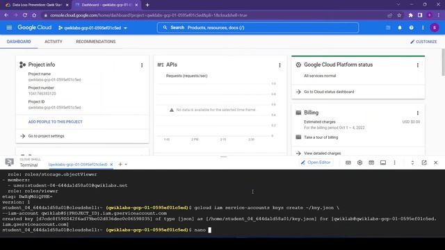 Data Loss Prevention: Qwik Start - JSON Qwiklab