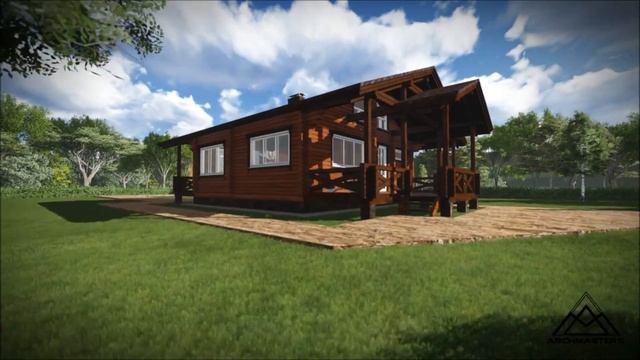 Одноэтажный дом из бруса с русской печкой смотреть онлайн