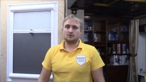 Штора вверх ногами - закрытие снизу вверх. Кассетная штора ЮНИ2 с пружинным механизмом внизу.mp4