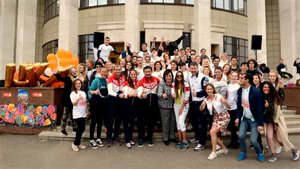 Зарядка с Олимпийскими чемпионами в МГУ им. М.В.Ломоносова