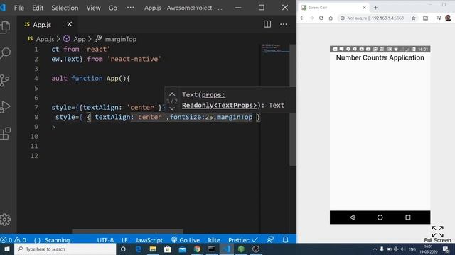React Native Tutorial for Beginners (Part-2) Number Counter App смотреть онлайн