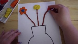 ЛЕПКА. Ваза с цветами