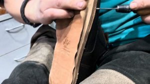 Изготовление Дерби из кожи акулы. G Goodyear Welted.