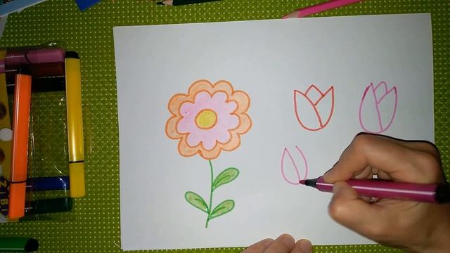 Рисуем ЦВЕТЫ разными способами. Для детей от 4 до 12 лет. смотреть онлайн
