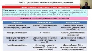 Анализ производственно-хозяйственной деятельности