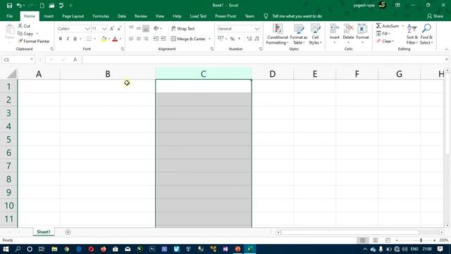 Lecture - 120 :  How to resize rows and columns in excel