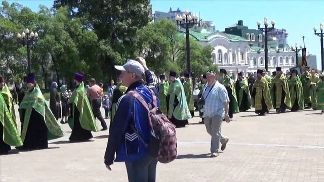 День Святой Троицы/крестный ход г.Хабаровск 12.06.2022г смотреть онлайн