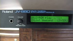 Roland JV-880 Multi Timbral Synthesizer Module Demo Songs