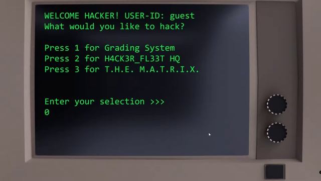 Terminal Hacker Game Demo