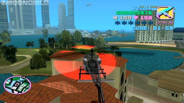 GTA Vice City - Vice Point Chopper Checkpoint - from the Starter Save