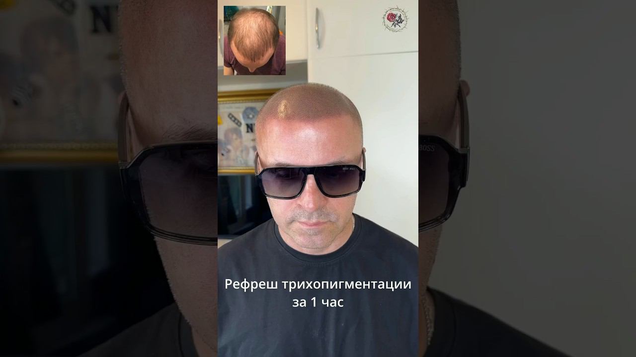 Рефреш раз в год по часу, трихопигментация спустя 3 года. После пересадки волос SMP
