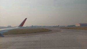 Взлет Airbus A321 Aeroflot в Шереметьево