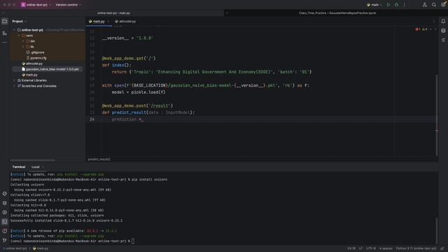 Deploy machine learning app using FastAPI, Uvicorn for ASGI and Docker смотреть онлайн