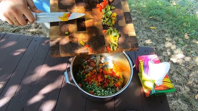 Рыба / форель на мангале / салат из овощей гриль / очень вкусно очень просто / Eng sub