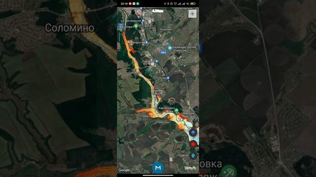 Карта глубин Белгородского водохранилища