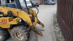 Мини погрузчик УНЦ 060 проверка после ремонта.