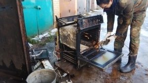 ГАЗОВАЯ ПЛИТА  МОДЕЛЬ 1457-01 В МЕТАЛЛОЛОМ.