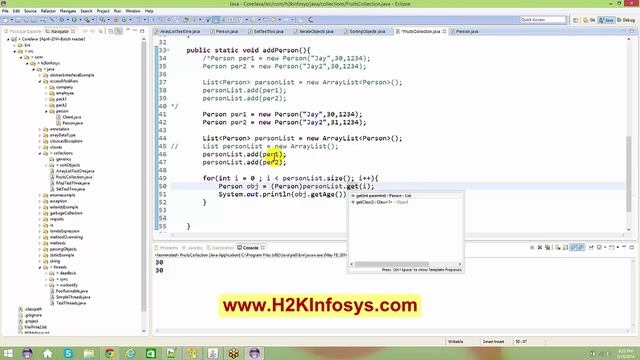 java collections tutorial with examples | Java collections | Best java online course from H2Kinfosy