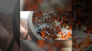 Рыбьи головы тушеные с овощами и томатной пастой в моем любимом афганском казане